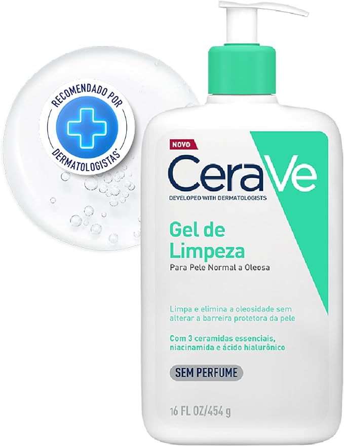 gel de limpeza facial